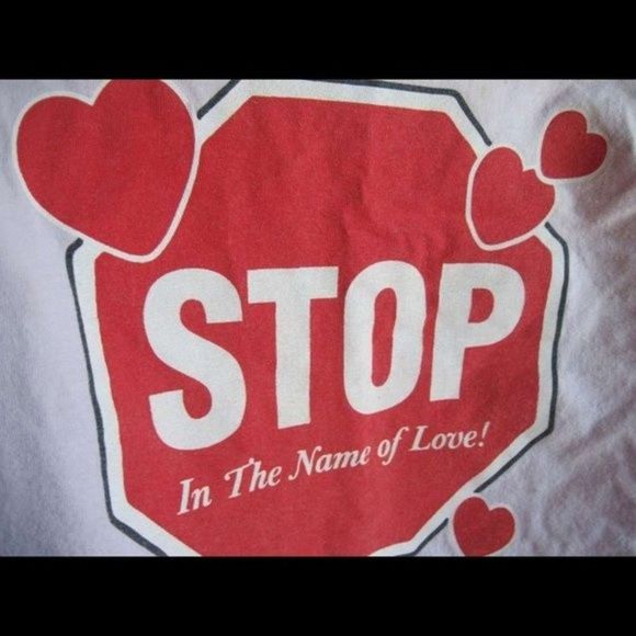 Cupid's Helpers STOP In The Name Of Love Kroger Floral Small Long Sleeve Shirt - Picture 10 of 15